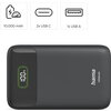 HAMA Външна батерия "PD10-W20", 10000 mAh, 3 изхода: 2 x USB-C, USB-A, Бързо зареждане