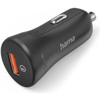 Бързо зарядно за кола Hama "Qualcomm Quick Charge 3.0", USB-A, 19,5 W, черно