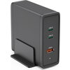 HAMA Зарядна станция 140W, USB-C, 3 порта, GaN, Power Delivery (PD)