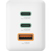 HAMA Комплект Бързо зарядно и кабел за зареждане, 100 W GaN, 2x USB-C PD, 1x USB-A QC