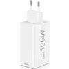 HAMA Комплект Бързо зарядно и кабел за зареждане, 100 W GaN, 2x USB-C PD, 1x USB-A QC