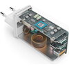 HAMA Комплект Бързо зарядно и кабел за зареждане, 100 W GaN, 2x USB-C PD, 1x USB-A QC