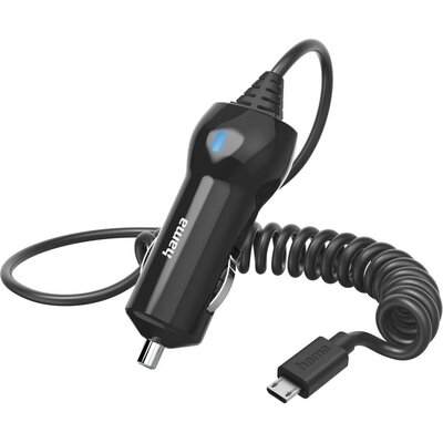 HAMA Зарядно за кола с Micro USB кабел, 6 W, 1,0 m, черно