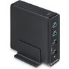 HAMA Зарядна станция 4 порта, 60W, 2 x USB-C, 2 x USB-A, PD, Fast Charge