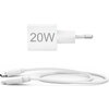 HAMA Комплект бързо мини зарядно с USB-C кабел за зареждане, PD, 20W, 1 м, бяло