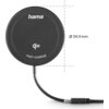 HAMA Безжично зарядно устройство Qi2, 15 W, черно, за Apple