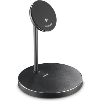 HAMA Безжична зарядна станция Qi2, 15W, черно