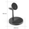 HAMA Безжична зарядна станция 3 в 1, Qi2, 15 W, индуктивно бързо зареждане