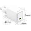 HAMA Бързо зарядно устройство, 40–60 W, GaN, USB-C, PD, Dynamic Fast Charger, бяло