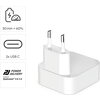 HAMA Бързо мини зарядно GaN, 2 x USB-C, PD, 40 W, сгъващ се адаптер, бял