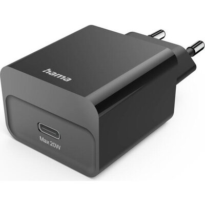 HAMA Бързо зарядно, USB-C, PD, 20 W, черно