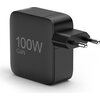 HAMA Бързо зарядно GaN, 2x USB-C, 1x USB-A, PD, 100 W, черно