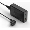 HAMA Зарядна станция 240 W, GaN, Fast Charger, 4 x USB-C, 1 x USB-A, PD