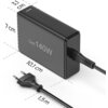 HAMA Зарядна станция 140 W, GaN, Fast Charger, 3 x USB-C, 2 x USB-A, PD