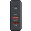 HAMA Зарядна станция 65 W, GaN, Fast Charger, 2 x USB-C, 2 x USB-A, PD