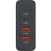 HAMA Зарядна станция 65 W, GaN, Fast Charger, 2 x USB-C, 2 x USB-A, PD