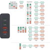 HAMA Зарядна станция 65 W, GaN, Fast Charger, 2 x USB-C, 2 x USB-A, PD