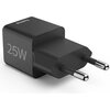 HAMA Бързо мини зарядно 220V, USB-C, PD/Qualcomm, 25 W, черен