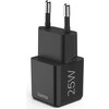 HAMA Бързо мини зарядно 220V, USB-C, PD/Qualcomm, 25 W, черен