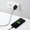 Мрежово зарядно HAMA Mini-Charger, Power Delivery (PD), Qualcomm 3.0, USB-C, 25W, Черен