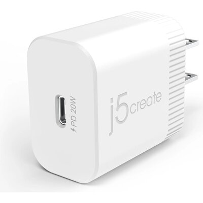 Мрежово зарядно j5create JUP1420, 20W, USB-C