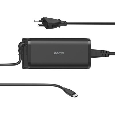 Захранване за лаптоп HAMA универсално, 220V, 5-20V, 92W, USB-C