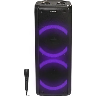 Блутут парти караоке колона Denver BPS-352 с LED осветление, микрофон, 2 x 6,5” woofers