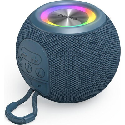 HAMA Блутут колонка "Ball Shape Speaker", 5 светлинни режима, 5W, синя