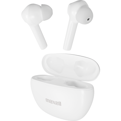 Блутут слушалки MAXELL Dynamic, Докинг кутийка, True Wireless, Бял