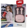 Блутут слушалки MAXELL Dynamic, Докинг кутийка, True Wireless, Розов