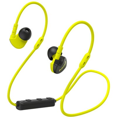HAMA Блутут слушалки, спортни, "Freedom Athletics III", с микрофон, жълто и черно