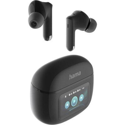 HAMA Блутут слушалки "Spirit Touch", TWS, ANC, с тъч дисплей, черни HAMA Блутут слушалки "Spirit Touch", TWS, ANC, с тъч дисплей, черни