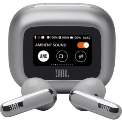 Блутут слушалки-тапи JBL Live Flex 3 - Сребрист