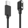 HAMA Заряден кабел за смарт часовници, с магнитно зареждане, USB-C, 60 см, черен