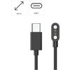 HAMA Заряден кабел за смарт часовници, с магнитно зареждане, USB-C, 60 см, черен