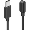 HAMA Заряден кабел за смарт часовници, с магнитно зареждане, USB-C, 60 см, черен