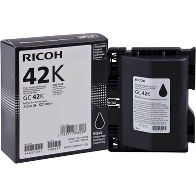 Мастило гел RICOH GC42K, 10000 копия , Черен