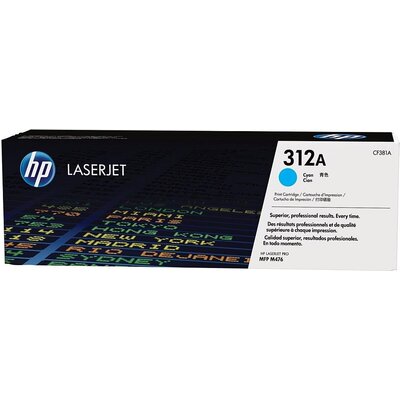 Тонер касета HP 312A (CF381A), HP Color LaserJet Pro MFP M476dn/ M476nw/ M476dw, Cyan