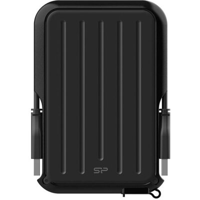 Външен хард диск SILICON POWER Armor A66 , 2.5", 2TB, USB3.2 Gen 1, Удароустойчив, Черен