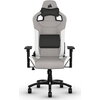 Геймърски стол Corsair T3 RUSH - Fabric Grey/White