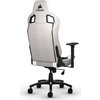 Геймърски стол Corsair T3 RUSH - Fabric Grey/White