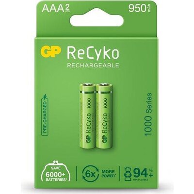 Акумулаторна Батерия GP R03 AAA 1000mAh NiMH 100AAAHCE-EB2 2 бр. в опаковка GP