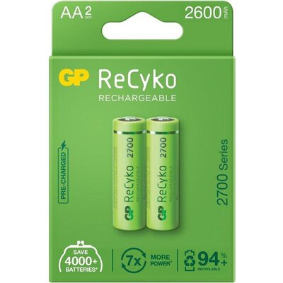 Акумулаторна Батерия GP  R6 AA 2700mAh NiMH 2 бр. 270AAHCE-EB2  GP