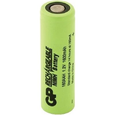 Акумулаторна Батерия R6 AA 160AAH-B  1600mAh NiMH 1 бр. BULK  Industrial GP - GP-BR-R6-1600-BULK