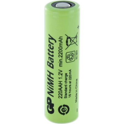 Акумулаторна Батерия R6 AA 220AAH-B  2200mAh NiMH 1 бр. BULK  Industrial GP - GP-BR-R6-2200-BULK