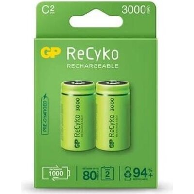 Акумулаторна Батерия ReCyko, Size C, LR14, 3000mAh, 1.2V