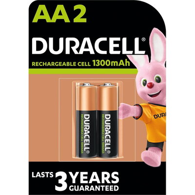 Акумулаторна батерия DURACELL R6 AA, 1300mAh NiMH, 1.2V, 4 бр. в опаковка