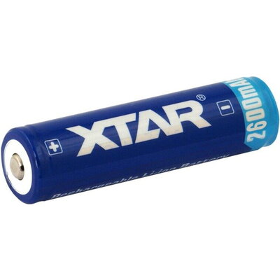 Акумулаторна батерия XTAR за фенери 18650 със защита , 2600mAh, Li-ion