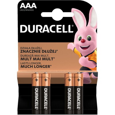 Алкална батерия DURACELL BASIC LR03 /4 бр. в блистер/ 1.5V