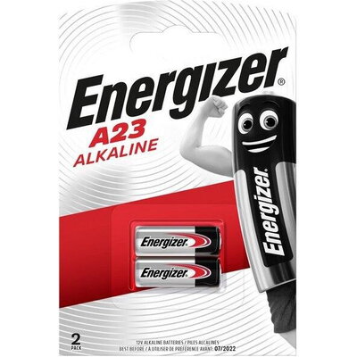 Алкална батерия ENERGIZER А23 LR23, 12V, За аларми, 2бр. блистер /цена за 2 батерии/